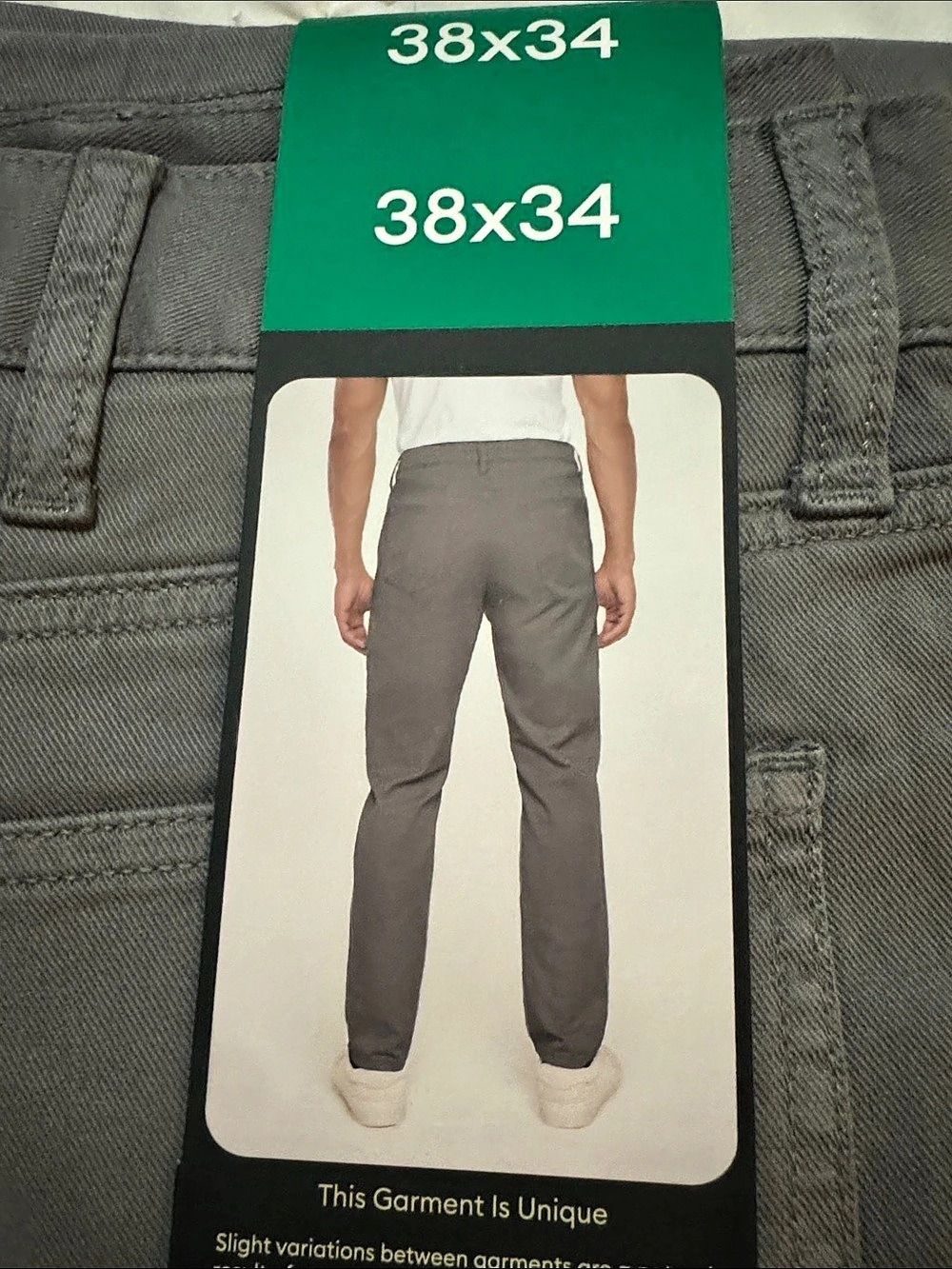 Banana Republic Men's 5-Pocket Twill Pant Gray Waist 38